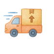 moving truck transporting furniture